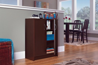 8925 - ClosetMaid 2 Door Laminate Stackable Organiser Espresso